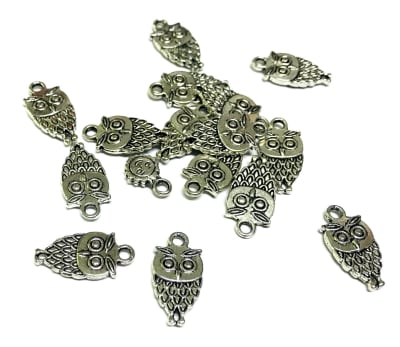 Colgante Plateado Búho (10 Unidades)1