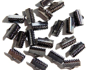 Cierre Maletín Envejecido Negro 13x6mm (10 Pares)