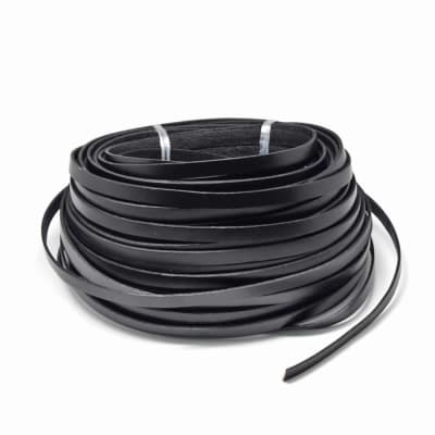 Lámina de Cuero Plano Negro 10x2mm (Metro)