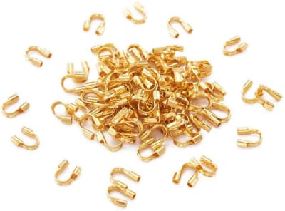 Terminal Doble Cierre Herradura Dorado (10 Unidades)1