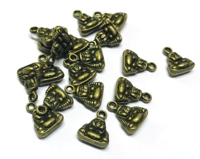 Colgante Envejecido Verde Buda (10 Unidades)1