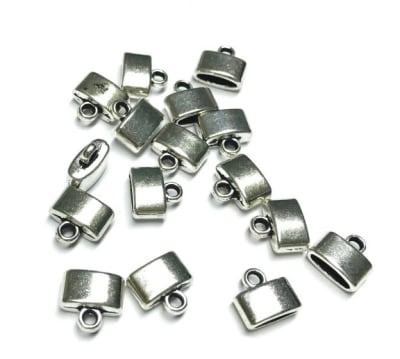 Terminal Plateado Oval 11x11mm (10 Unidades)