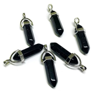 Colgante GoldStone Azúl Punta 35mm (Unidad)1