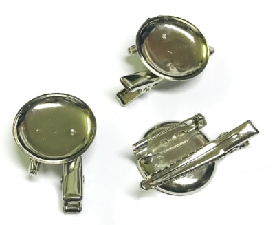 Base Prendedor Pinche y Traba 22mm (10 Unidades)