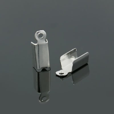 Terminal Metal Plateado 11x4mm (10 Unidades)