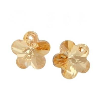 Flor Swarovski Gold Shadow 12mm (Un)