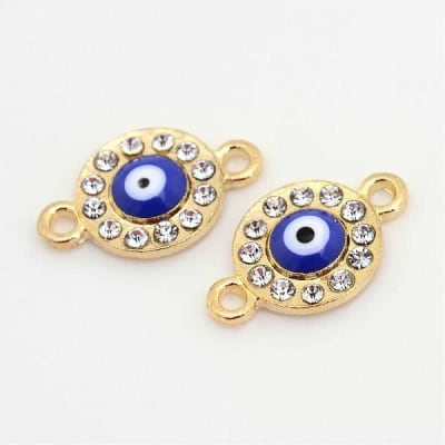 Conector Metal Dorado Ojo Turco Circones (Unidad)1