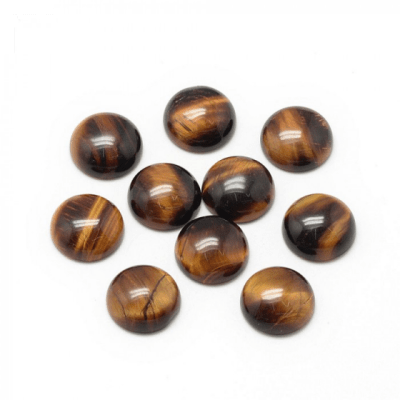 6mm Ojo de Tigre Coubuchón Redondo (Un)1