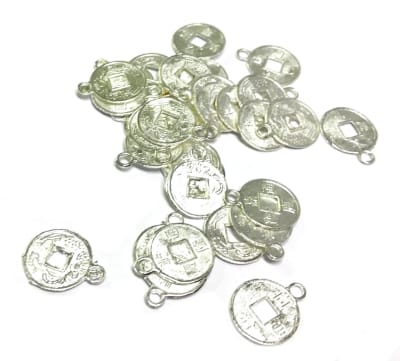 Moneda Plateada China 14mm (10 Unidades)