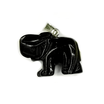 Colgante Onix Elefante 22mm (Un)