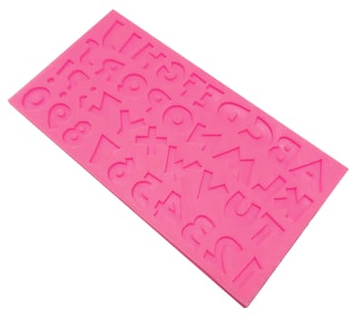 Molde Silicona Abecedario Y Números (Unidad)