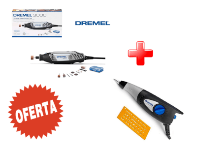Multiherramienta Dremel Serie 3000 +10 Accesorios + Grabador 290 (Set Oferta)