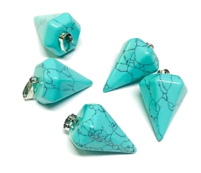 Colgante Turquesa Reconstituída Péndulo 35mm (Un)1