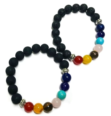 Púlsera 7 Chakras 10mm (Unidad)1