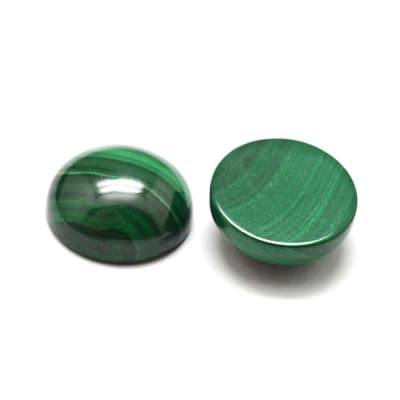 10mm Malaquita Coubuchón Redondo (Un)1