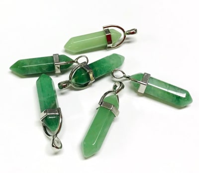 Colgante Aventurina Verde Punta 35mm (Unidad)1