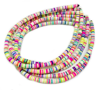 Disco Silicona Pucca Colores Mix 6mm Nº2 (Tira)