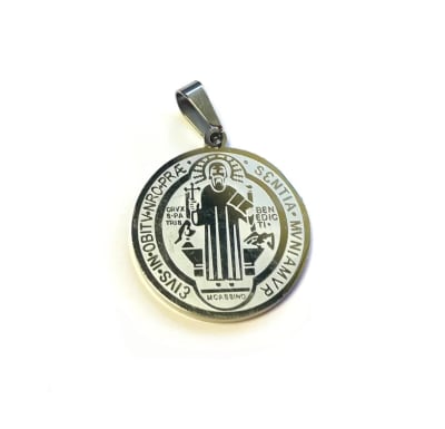 Colgante Acero Quirúrgico San Benito 20mm Nº107 (Unidad)