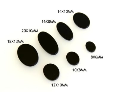 7x5mm Onix Plano Ovalado (Un)1