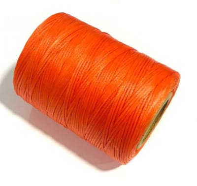 Hilo Encerado Plano Naranjo (Rollo 100 Gramos)