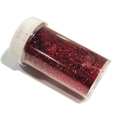 Glitter-Diamantina Rojo Tubo (Unidad)