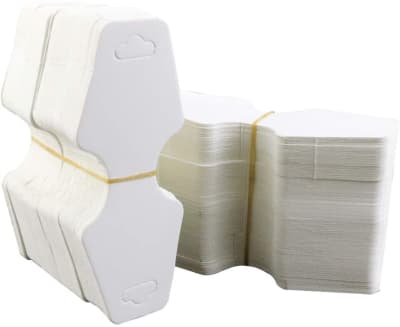 Tarjeta Colgar Cadenas/Collares/Aros Carton Blanco (100 Unidades)