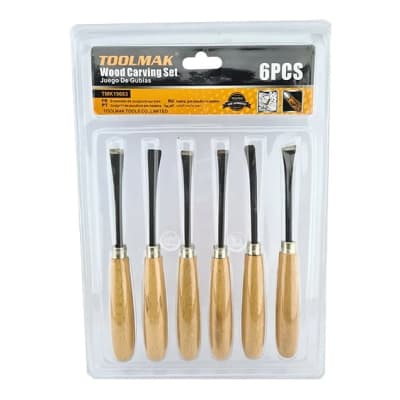 Set 6 Gubias-Cinceles Tallar Madera (Set)