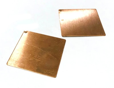 Base Cobre Cuadrado 30mm (Par)