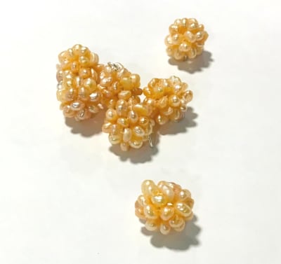 Perla Natural Rosa Peach 15mm (Par)