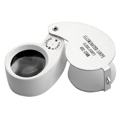 Lupa Joyero Luz 40X-25mm (Unidad)