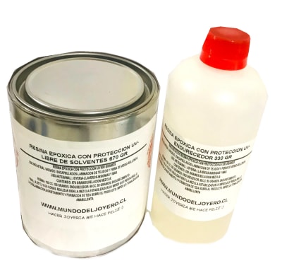 Set Resina Epóxica UV + Endurecedor Líquido (Set)1