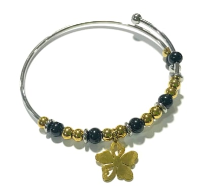 Púlsera Acero Quirúrgico Plegable Trébol (Unidad)1