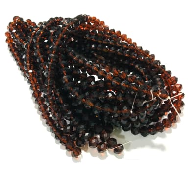 Cristal Humo Rondelle 8x6mm (Tira)