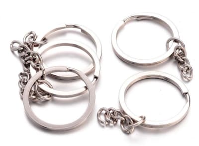 Gancho Llavero Cadena Liso 30cms (10 Unidades)1