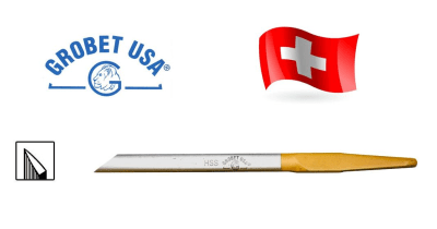 Buril Suizo HSS Onglette Nº7 Cola Amarilla (Un)1