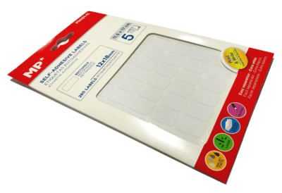 Sobre Etíquetas Blancas 8x12mm (Sobre)