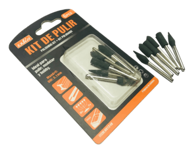 Set 6 Piedras Abrasivas Diferentes Formas + Mandril (Set)1