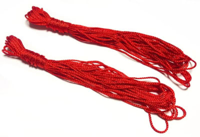 Hilo Macramé Trenzado Rojo 2mm (Rollo)1