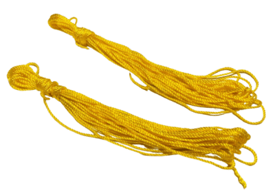 Hilo Macramé Trenzado Amarillo 2mm (Rollo)