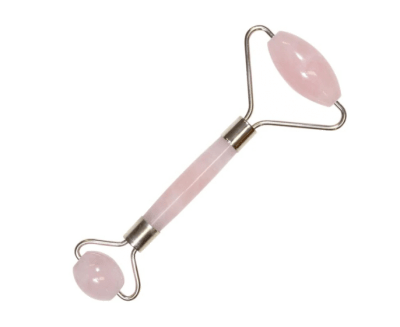 Rodillo Masajeador Facial Cuarzo Rosa (Unidad)1