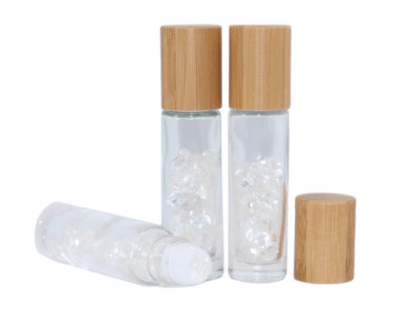 Roller Facial Cuarzo Cristal Botella (Unidad)