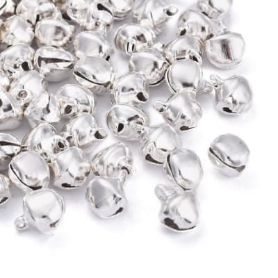 Campanas Metal Plateado 10mm (10 Unidades)