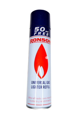 Gas Ronson Para Recargar Encendedores y Sopletes 300ml (Unidad)