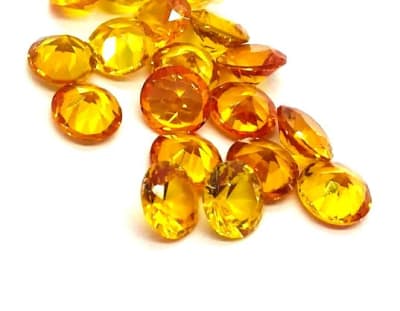 6mm Topacio Sintético Dark Gold Redondo (Un)1