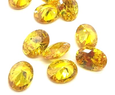 6x4mm Circón Topacio Gold Oval (Un)