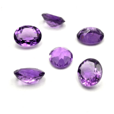 9x7mm Circón Amatista Oval (Un)