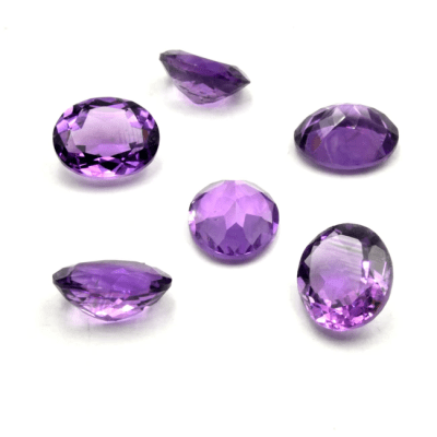 6x4mm Circón Amatista Oval (Un)