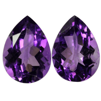 7x5mm Circón Amatista Gota (Un)1