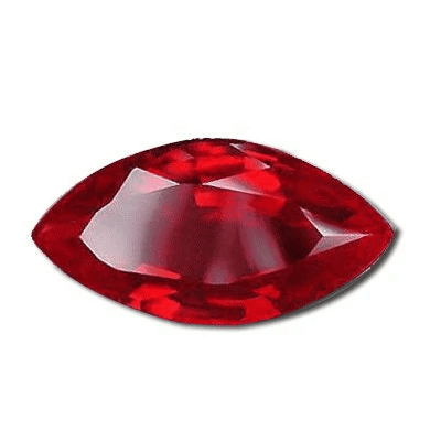 20x10mm Rubí Sintético Marquis-Nave (Un)1