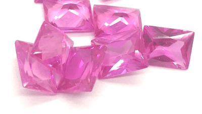 5x3mm Rosa Francia Sintética Rectangular (Un)